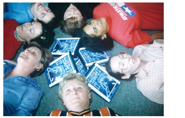 shout it out cast group with the video